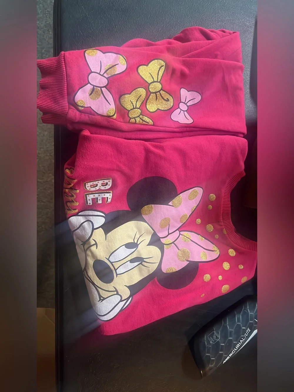 Pink Minnie Mouse Sweatshirt and Pants Set